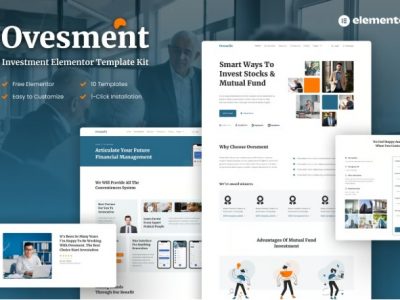 Ovesment - Investment & Finance Elementor Template Kit