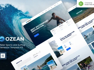 Ozean – Water Sports & Surfing Elementor Template Kit
