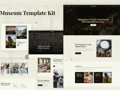 Ozeum - Modern Art Gallery & Museum Elementor Template Kit