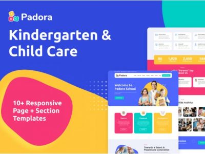 Padora - Kindergarten & Child Care Elementor Template Kit