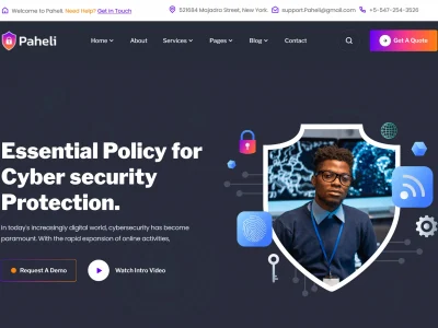 Paheli - Cyber Security React Template