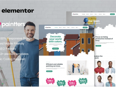 Paintters - Painting Service Elementor Template Kit