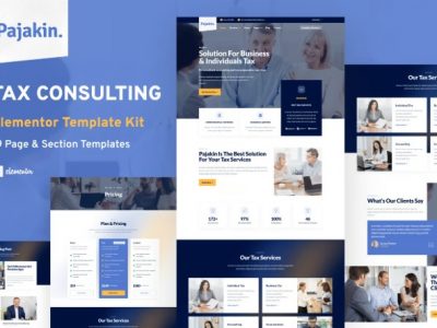 Pajakin - Tax Consultant & Financial Advisor Template Kit