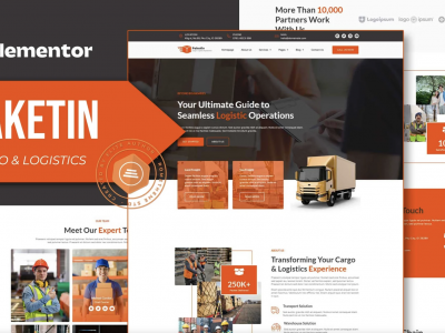 Paketin - Cargo and Logistics Elementor Template Kit