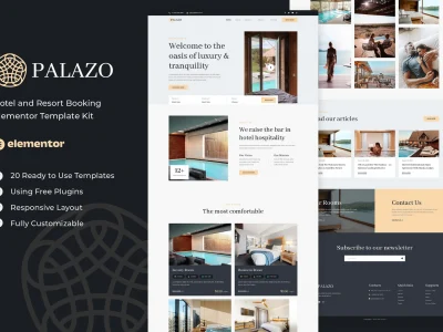 Palazo - Hotel and Resort Booking Elementor Template Kit
