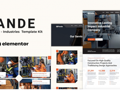 Pande - Factory & Industrial Elementor Template Kit