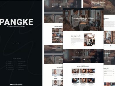 Pangke - Barbershop Template Kit