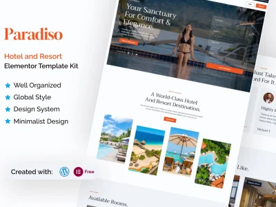 Paradiso - Hotel & Resort Elementor Template Kit