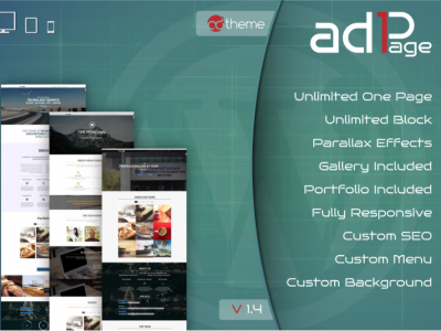Parallax One Page Builder Wordpress Plugin