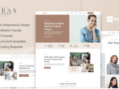 Paras - Business Coach for Women Elementor Template Kit