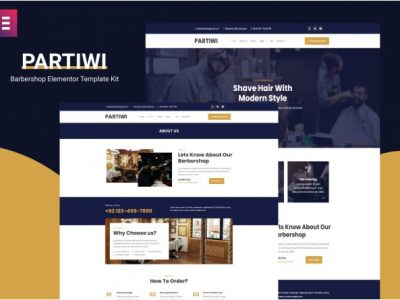 Partiwi - Barbershop Elementor Template Kit