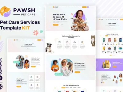 Pawsh - Pet Care & Shop Elementor Template Kit