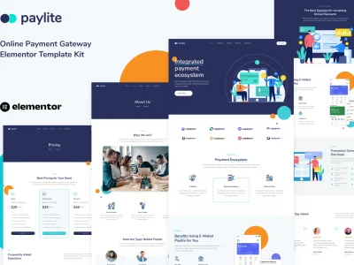 Paylite - Online Payment Gateway Elementor Template Kit