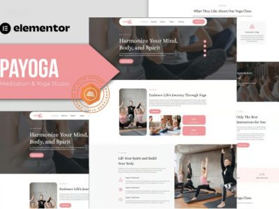 Payoga - Meditation & Yoga Studio Elementor Template Kit