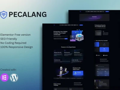 Pecalang – Cyber Security Services Elementor Template Kit