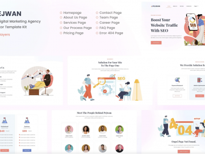 Pejwan - SEO & Digital Marketing Agency Template Kit