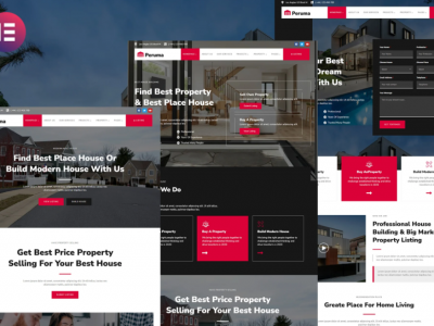Peruma - Real Estate & Property Listing Elementor Template Kit