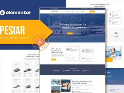 Pesiar - Yacht Club & Boat Rental Elementor Template Kit