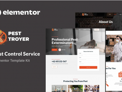 Pestroyer - Pest Control Service Elementor Template Kit