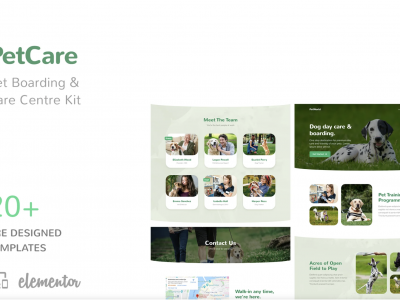 PetCare - Pet Boarding and Care Centre Template Kit