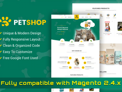 PetShop - Beautiful Responsive Magento 2 Theme