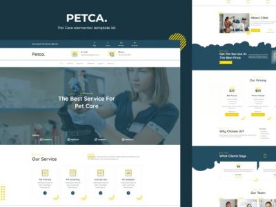 Petca - Pet Care Elementor Template Kit