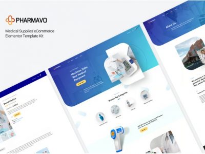 Pharmavo | Medical Supplies eCommerce Elementor Template Kit