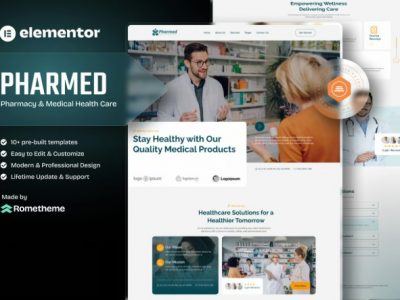 Pharmed - Pharmacy & Medical Health Care Elementor Template Kit