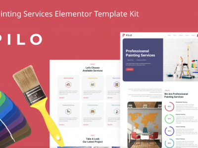 Pilo - Painting Services Elementor Template Kit