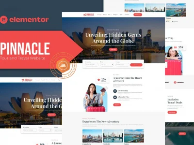 Pinnacle - Tour and Travel Elementor Template Kit