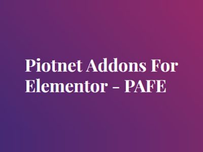 Piotnet Addons For Elementor Pro