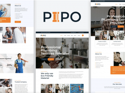 Pipo - Plumber Services Elementor Template Kit