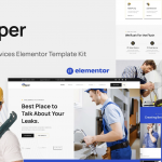 Pipper - Plumbing Services Elementor Template Kit