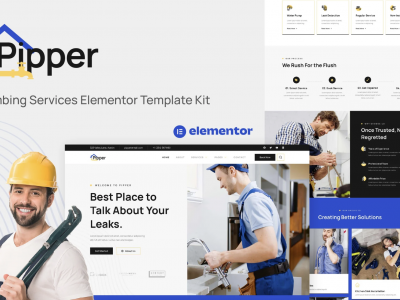 Pipper - Plumbing Services Elementor Template Kit