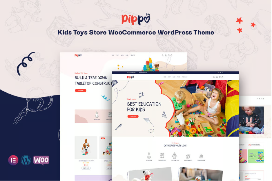Pippo - Kids Toys Store WooCommerce WordPress Theme