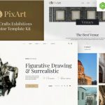 Pixart – Arts & Crafts Exhibition Elementor Template Kit