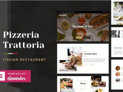 Pizzeria Trattoria - Italian Restaurant Elementor Template Kit