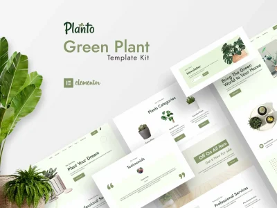 Planto - Green Elementor Template Kit