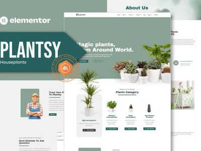 Plantsy - Houseplants Elementor Template Kit