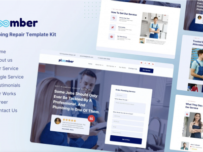 Ploomber - Plumbing Repair Elementor Template Kit