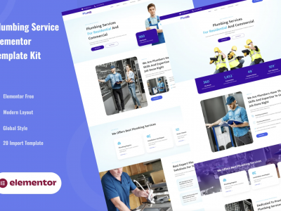 Plumb - Plumbing Installation & Maintanence Elementor Template Kit