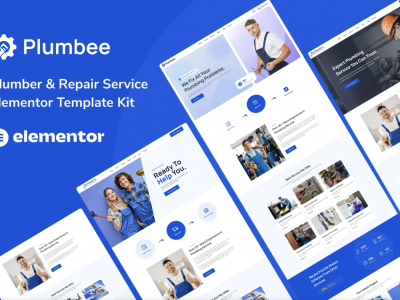 Plumbee – Plumber & Repair Services Elementor Template Kit