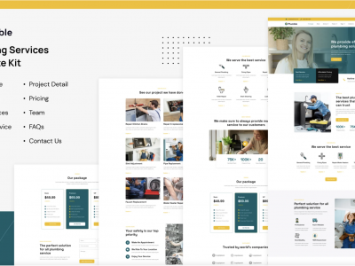 Plumble - Plumbing Services Elementor Template Kit