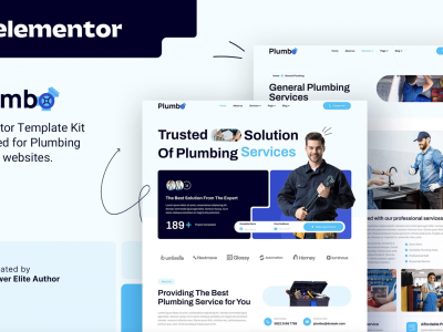 Plumbo – Plumbing Services Elementor Template Kit