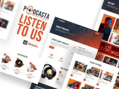 Podcasta - Podcast & Streaming Elementor Template Kit