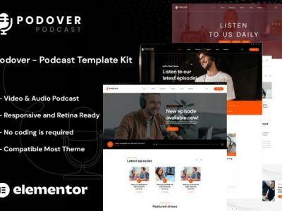 Podover - Podcast Elementor Template Kit