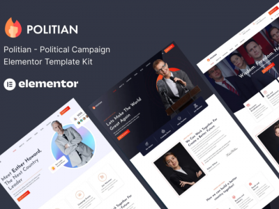 Politian – Political Campaign & Elections Elementor Template Kit