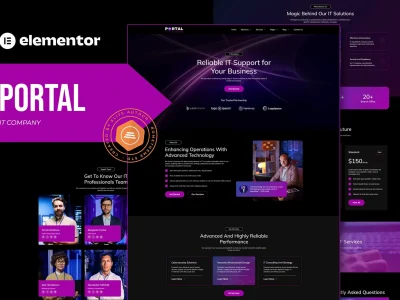 Portal - IT Company Elementor Template Kit