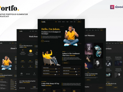 Portfo - Creative Portfolio Elementor Template Kit