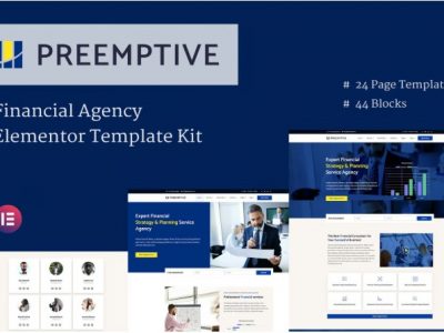 Preemptive - Business & Finance Elementor Template Kit